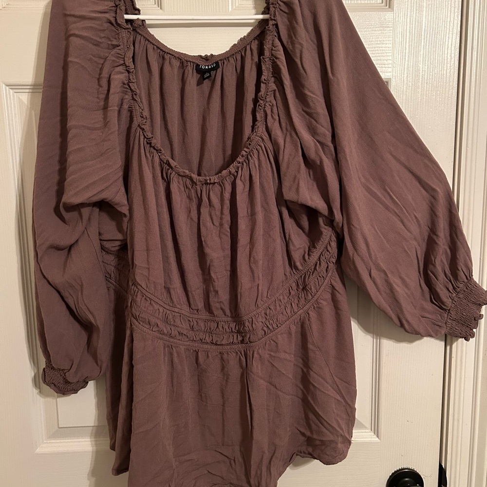 Torrid Dusty Purple Blouse Size 4
